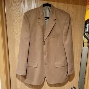 Jeffrey Banks Supra Suede Men’s Blazer Tan Sport Coat